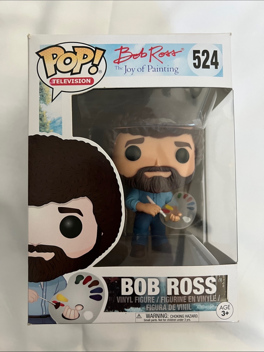 Funko Bob Ross Pop! Vinyl Figure - Blue Shirt, Brown Hair